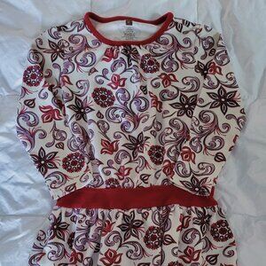Tea Collection Purple & Red Paisley Drop Waist Dress 5